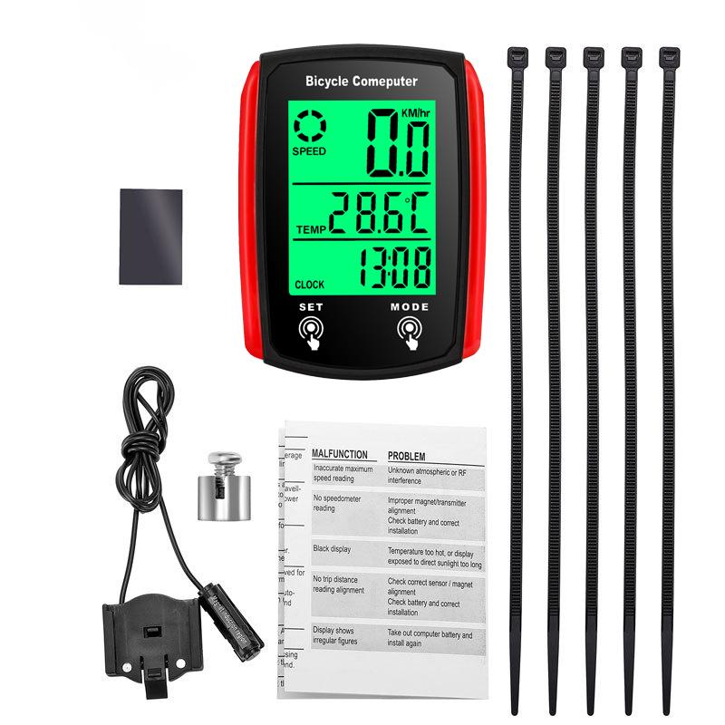 Bike Computer Bicycle Odometer LCD Screen Wired Cycling Speedometer Mountain Bike Speedo Meter Bike Accessories2