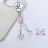 Cute Heart Butterfly Bowknot Charm Pendant Phone Straps Pocket Keychain Strap
