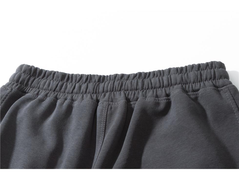 320g Cotton Double-Sided Drawstring Cuffed Sweatpants - Unisex Casual Elastic Long Pants