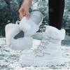 TUINANLE Winter Schneestiefel Damen Baumwollschuhe Verdickte Rutschfeste Plüsch-Knöchelstiefel Weiche Sohle Warme Outdoor-Schuhe