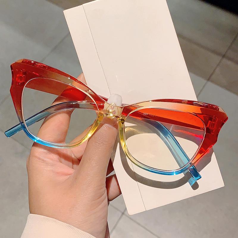 Anti Blue Light blocking Cat Eye Eyeglasses Ladies For Female Classic Sun Glasses Luxury Designer Style Style Colorful Glasses Spectacle Frame Frame