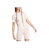 Adidas Rundhals Unifarben Schlank geschnitten Kurzarm T-Shirt Damen Oberteile Rosa JH3694