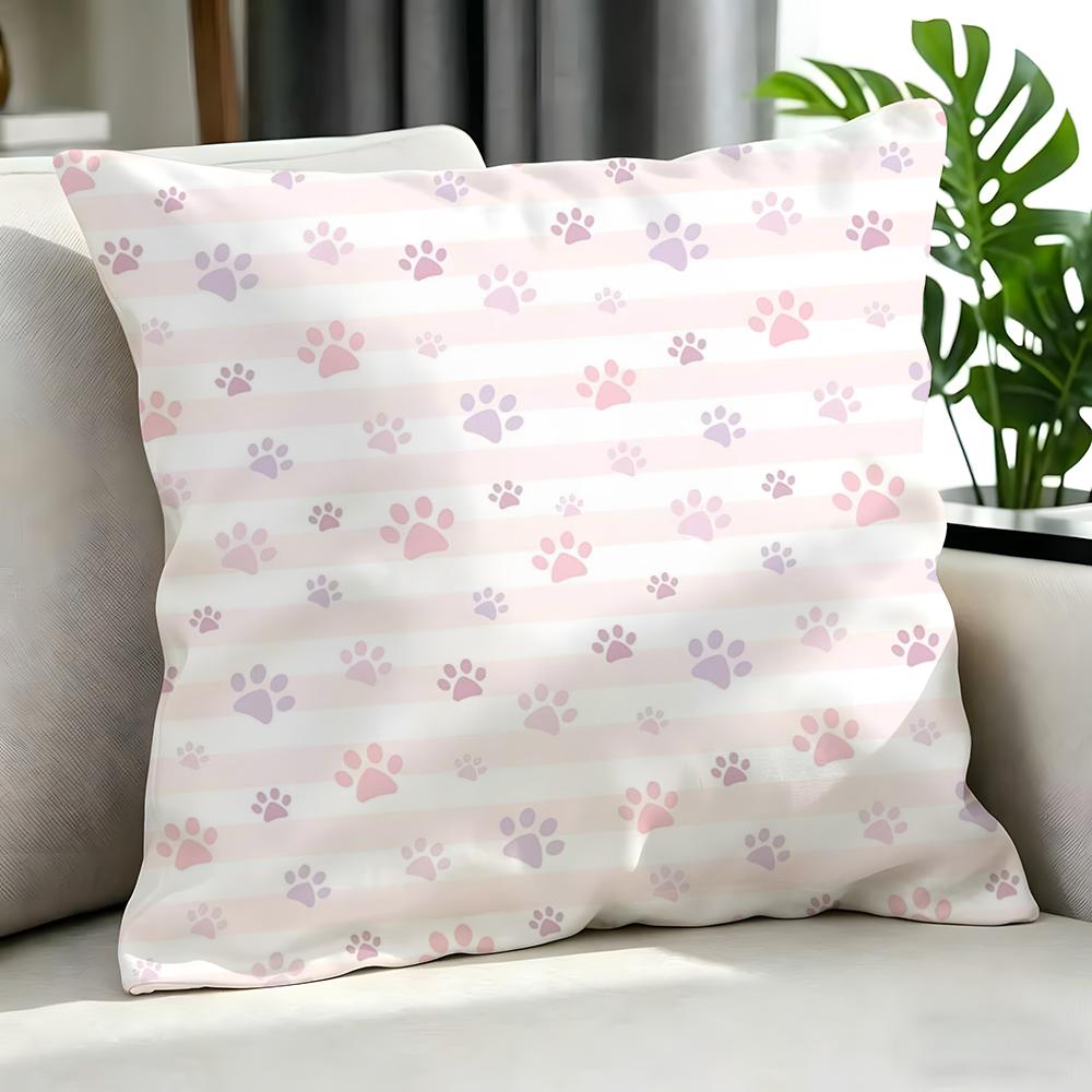 Cartoon PPastel Paw Cushion Cover Cushion Cover Set Pcs x x x Pillowcase Decorative Sofa Home Decor