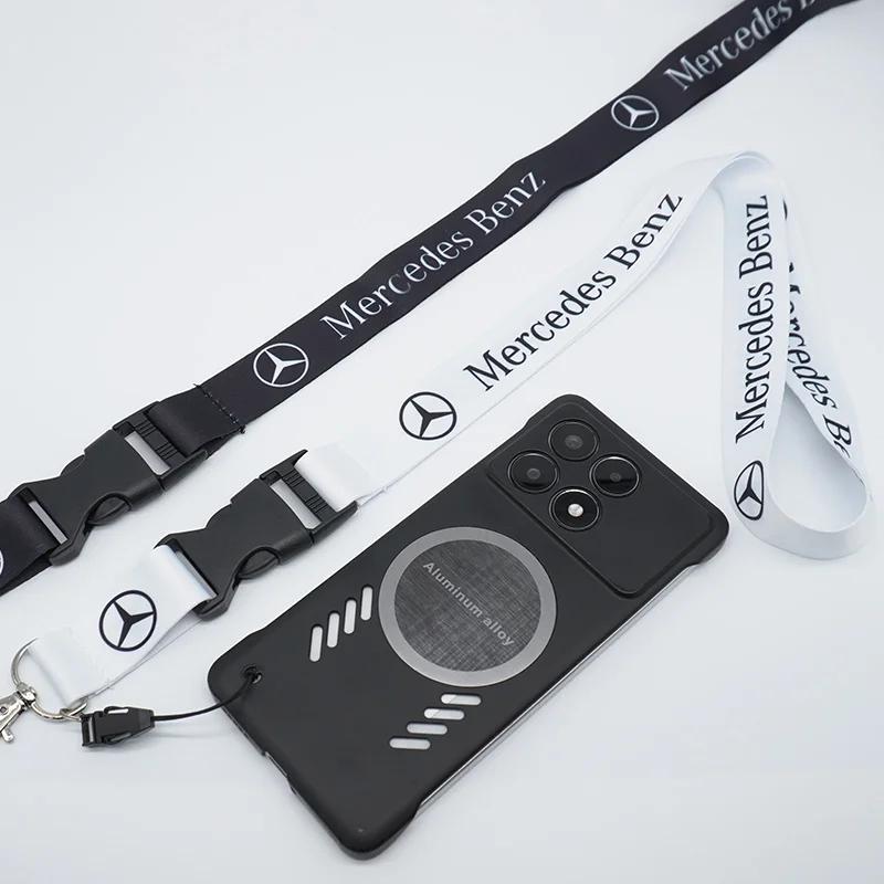 Nieuwe 2025 Mode Nekbanden Lanyard Sleutelhanger Ring Werk ID-kaart Ophangtouw Voor Mercedes Benz A C E S G Klasse GLC CLE CLA GLB