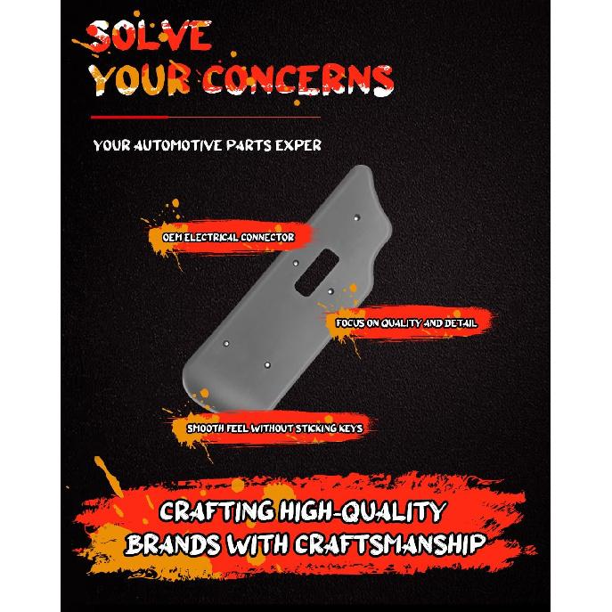 cciyu Front Left Seat Switch Bezel Compatible with 2003-06 For Chevy Avalanche 1500 Front 6 Way Power Seat Switch Bezel Driver Side General Motors OE