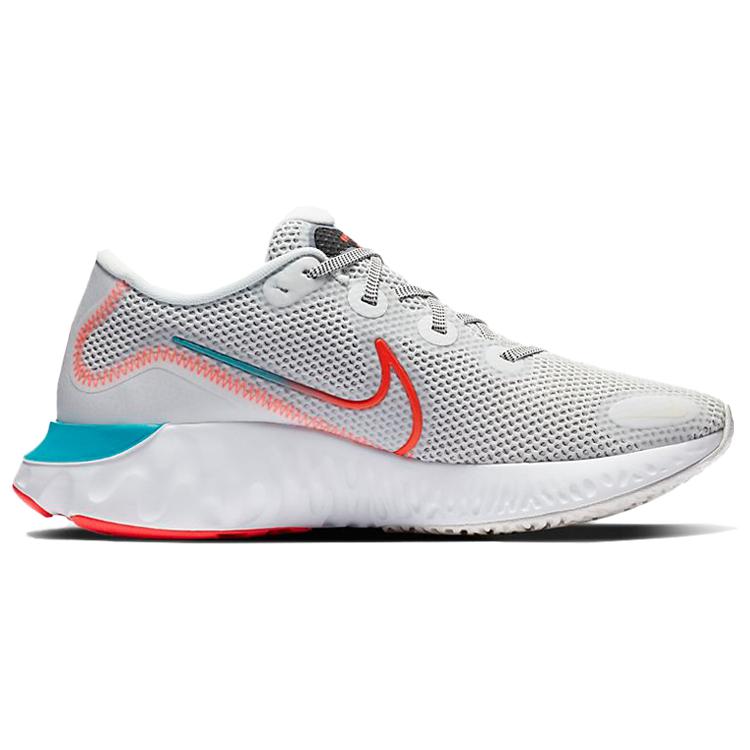 Nike Renew Run 'Ombre Swoosh' (Unisex) Summit White / Oracle Aqua / Black / Flash Crimson Running Shoes CK6357 101