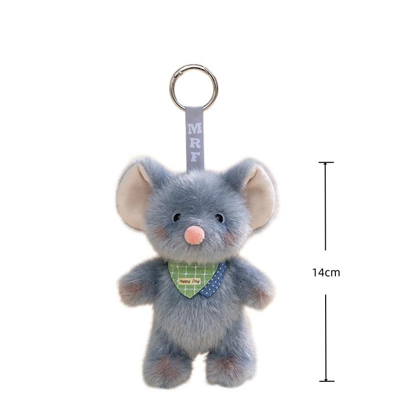 14Cm Animal Plush Toys Cartoon Bear Dog Cat Rabbit Pendant Bag Bacpack Plush Fragrant Keychain Phone Car Plush Keyrings Gifts
