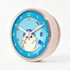 Waterproof Washroom Clock Quiet Mechanism Cartoon Puppy Compact Size for Kids, Kitchen White
