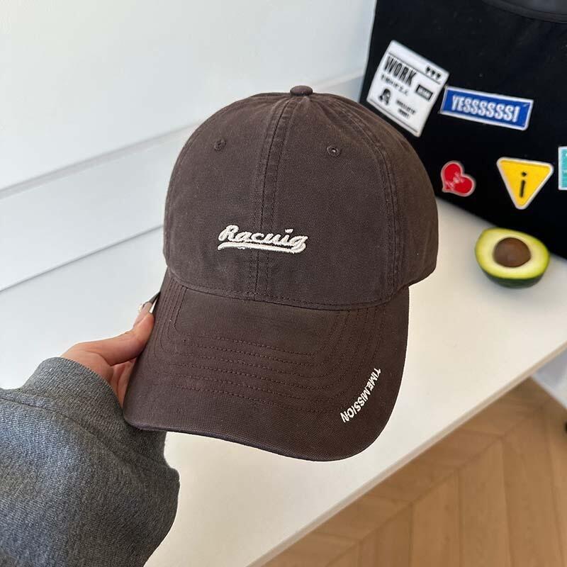 The Version Is Super Good, Korean Casual Baseball Cap Ins Letter Embroidered Peaked Cap Shows The Face, Small Visor For Men And Women