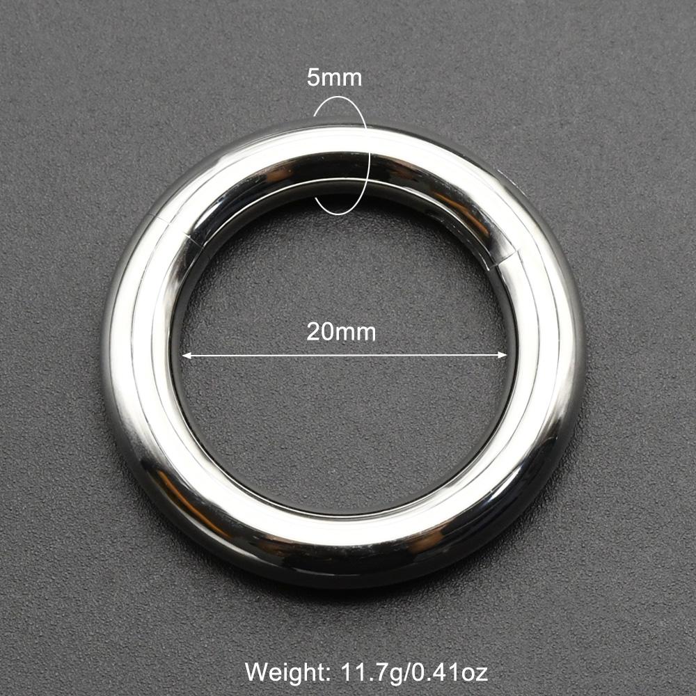 Glatte Scharnier-Segment-Creole aus Edelstahl 00G Große Größe Septum Clicker BCR PA Piercing Nasenring Ohrdehner Gewichte
