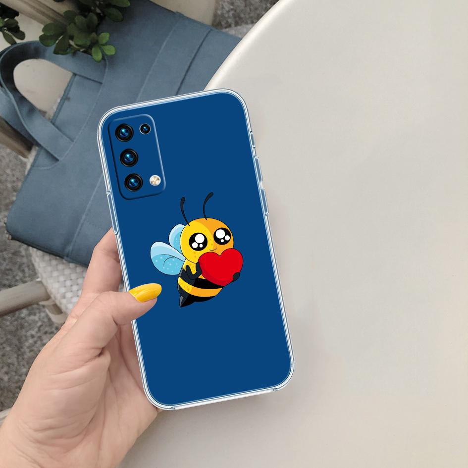 FM5 Art Bees Cartoon Soft Shell Transparent Phone Case for Samsung Galaxy A04 A04S A14 A23 A34 A54 M23 M33 M52 M53
