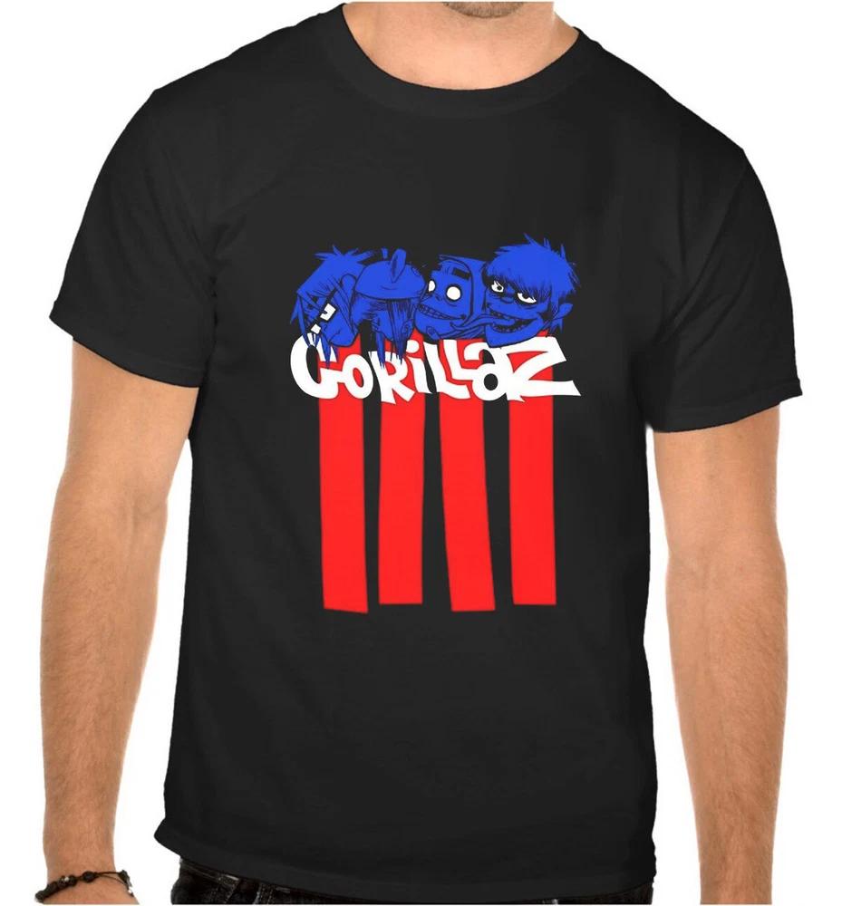 Gorillaz Rock Music Black TShirt 1083 L
