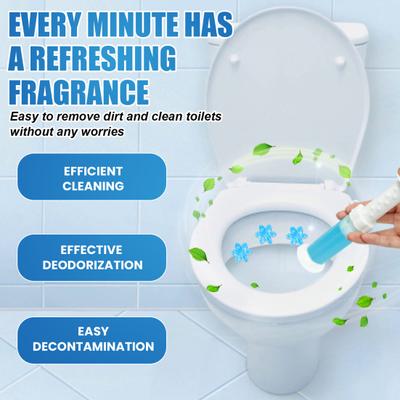3Pcs Powerful Toilet Cleaner Gel Texture Bathroom Toilet Deodorant for Cleaning Odor Urine Stain Long-lasting Fresher Fragrance Descaling Cleaner