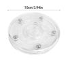 2 Piece Multifunctional 360 Degree Rotating Plastic Turntable Decorative Display Stand Plate Household Organizers Tool