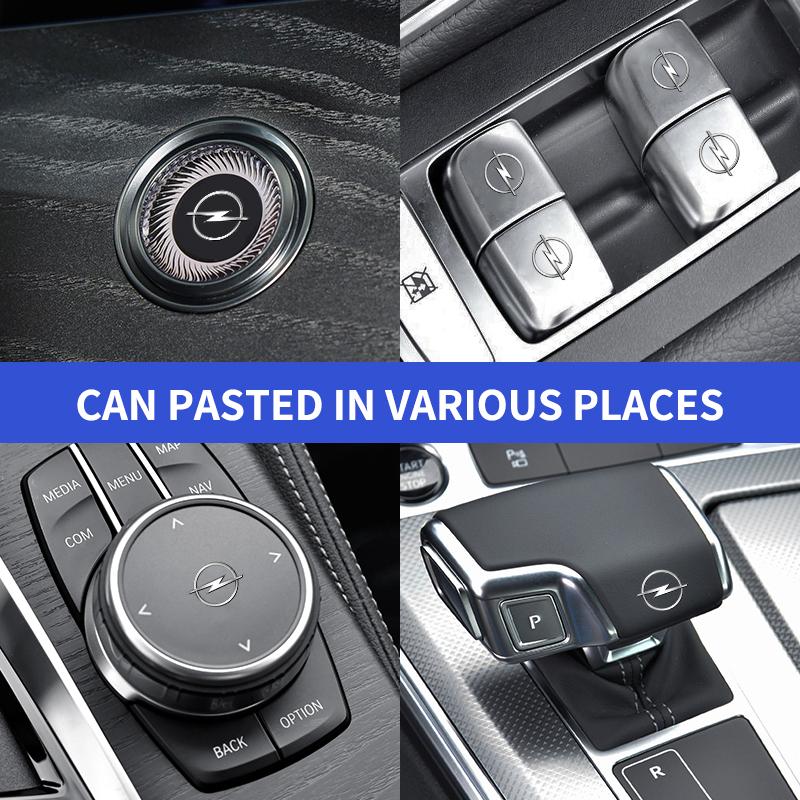 1/2/5/10pcs Car Styling Emblems Stickers Interior Decoration Decal For Opel Insignia Astra Antara Meriva Zafira H G Corsa QS7