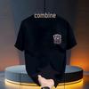 Trendy Unisex Round Neck Printed Cotton T-shirt - Summer Short Sleeve