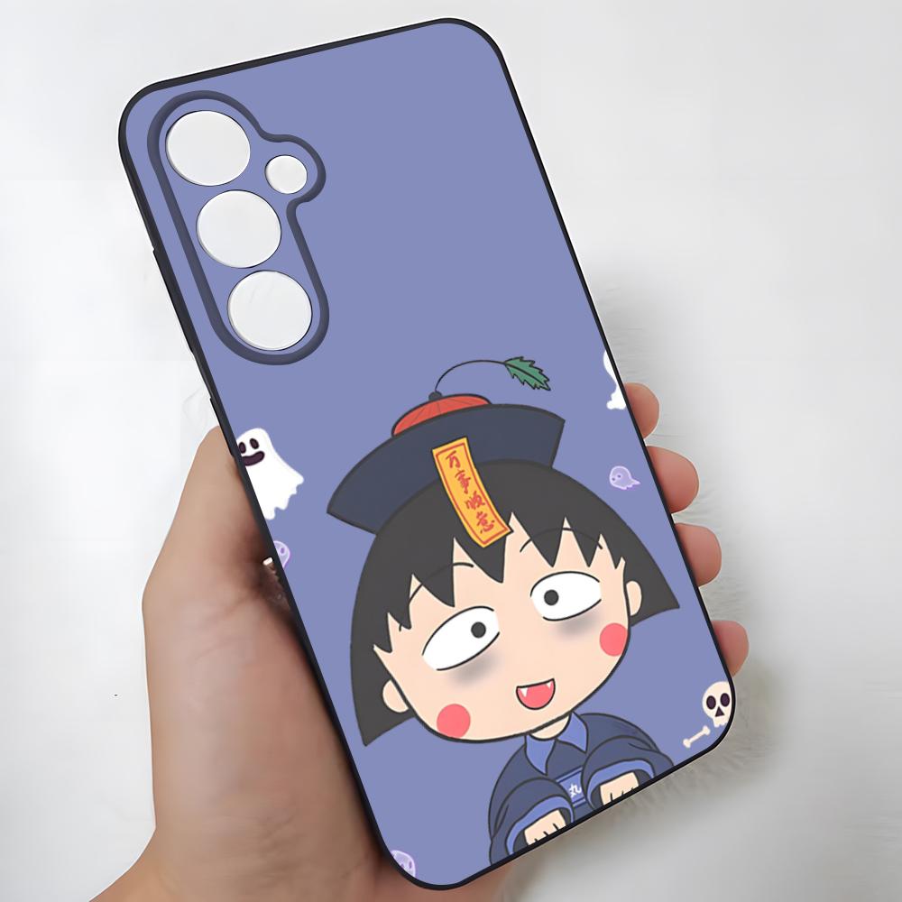 Chibi Maruko-chan Phone Case For Samsung S26 Ultra S25 Edge Ultra S23 S22 S21 S20 Ultra Plus S24 Fe Glass Cover