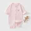 Baby Long Sleeve Romper, Lightweight Cotton Infant One Piece Pajamas, Summer Air Conditioning Outfit for Newborn Boys and Girls