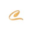 Exaggerated Snake Shape 18K Gold Plated Open Ring - Women's Jewelry