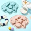 2 Piece Food Grade Silicone Ocean Theme Baking Mold Heat Resistant Chocolate Mold Soap