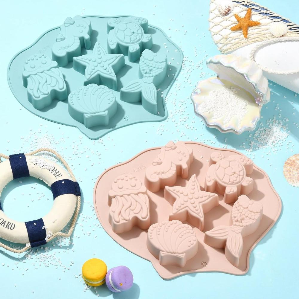 2 Piece Heat Resistant Baby Food Molds Easy To Release Ice Cube Trays Cute Chocolate Mold Fondant