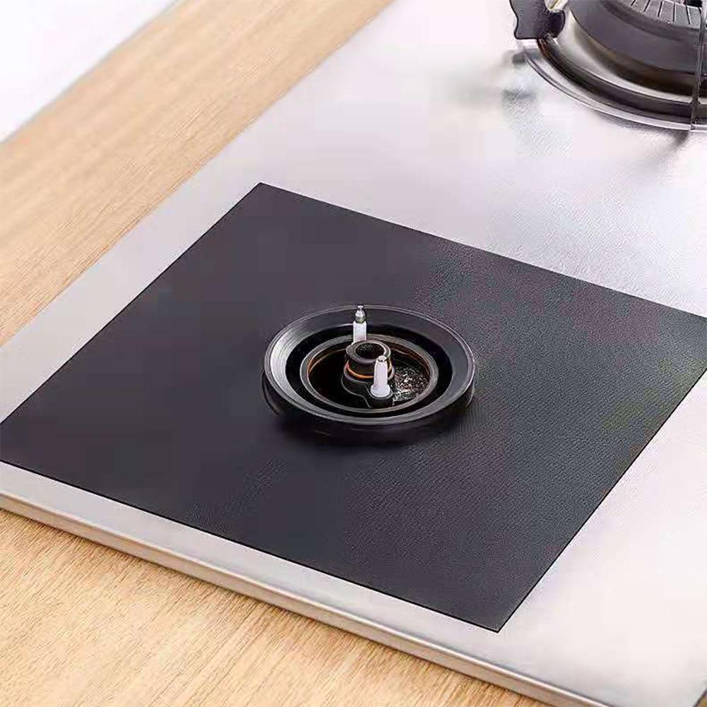 6Pcs Gas Burner Cover Non-Stick Gas Stove Protector Cover Reusable Stove Clean Mat Heat Resistant Kitchen Accessories