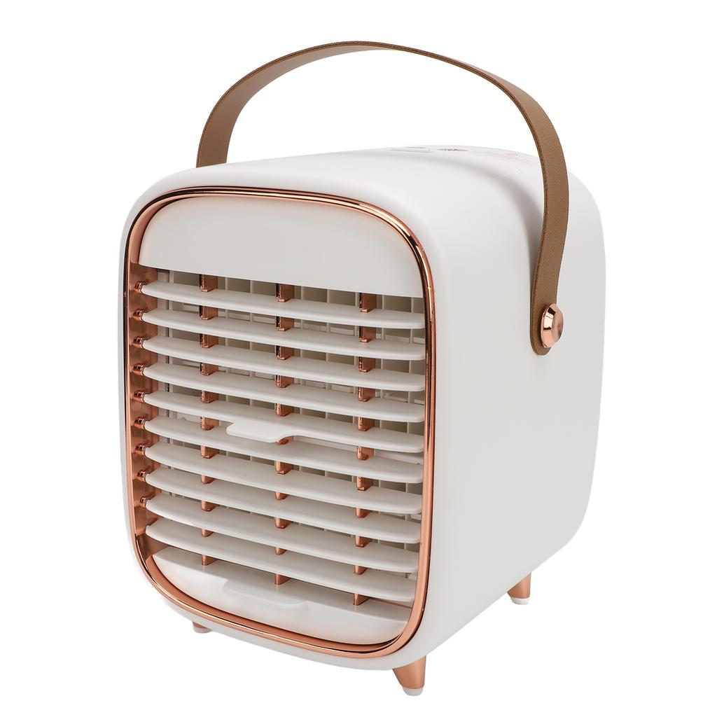 Desk Cooler Fan 3 Wind Speeds USB Charging Portable Cooling Mist Mini Air Cooler for Bedroom Office