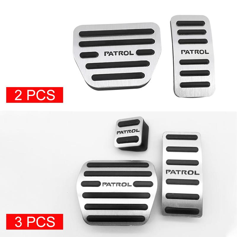 For Nissan Patrol Y62 2010- 2018 2019 2020 2021 2022 Car Foot Pedal Fuel Accelerator Brake Pedals Cover Non-Slip Pad Accessories