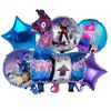 1set Fortnite Meloned Theme Happy Birthday Balloons Game Family Decorations Party Boy Kids Toy Baby Shower Foil Latex Ballons
