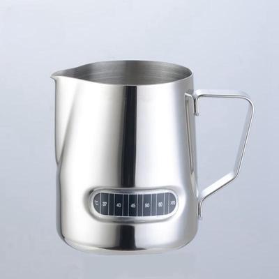 TLXT 350ml Stainless Steel Latte Art Pitcher with Temperature Sticker