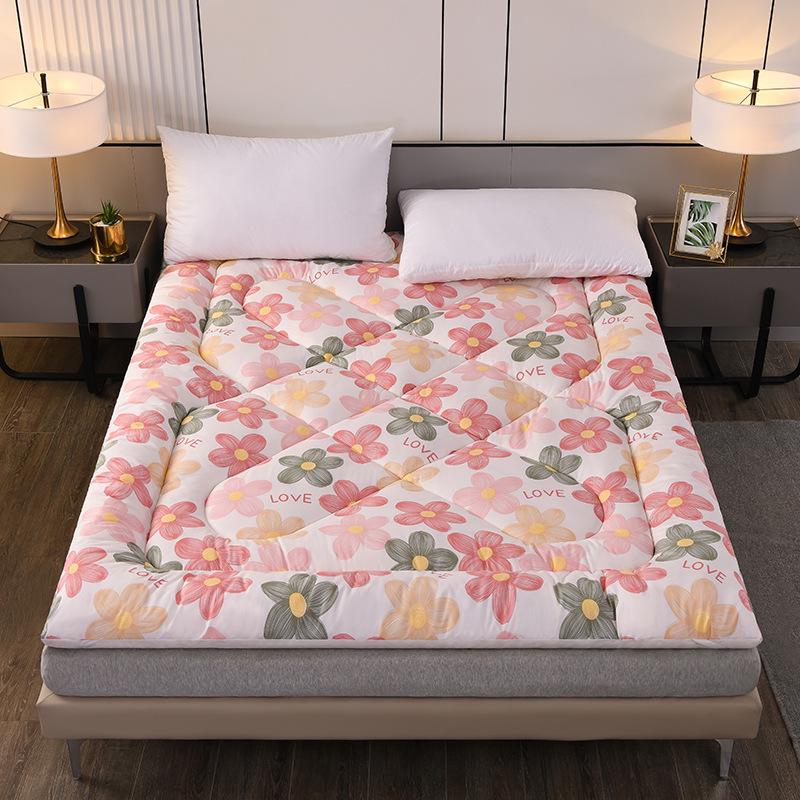 2025 Baumwoll-Matratzenauflage: Weiche, dicke, gesteppte Matratzenauflage für Einzelbetten - Ideal für Studentenwohnheime und Zuhause