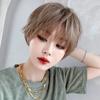 Women’s Short Straight Natural Looking Wig Androgynous Style Voluminous Full Cap Synthetic Wig