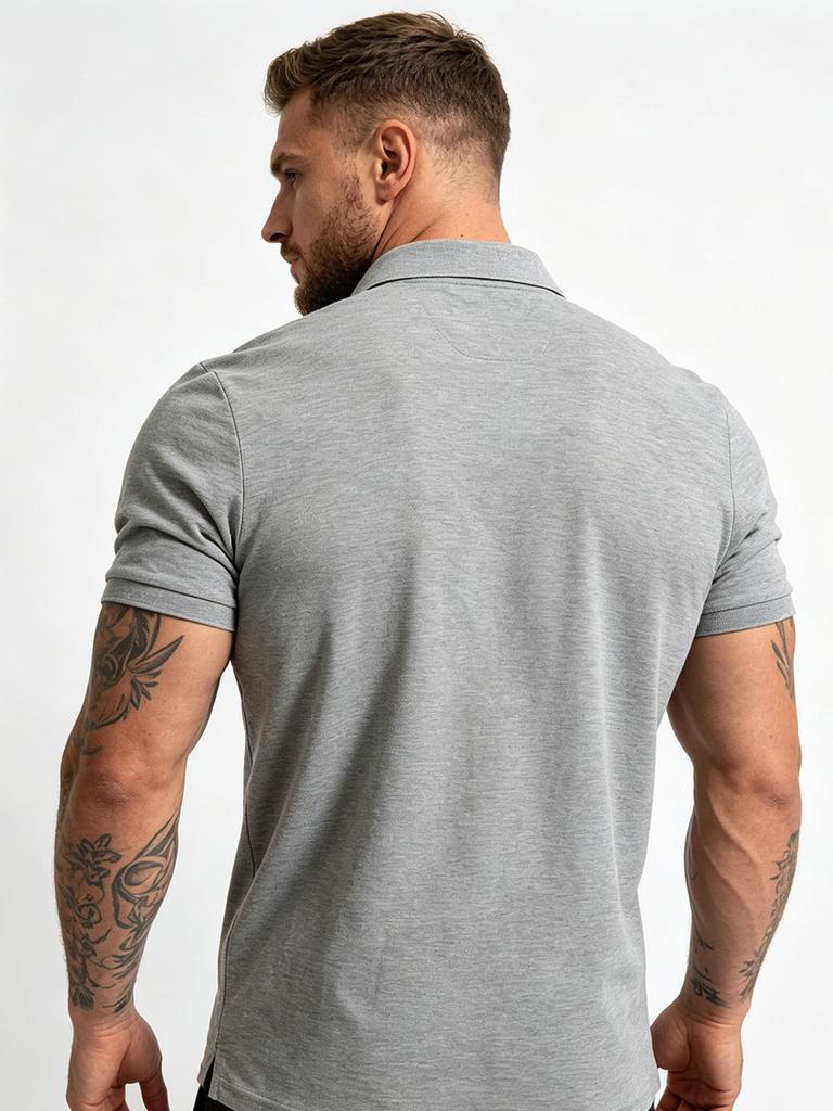 Polo estiva da uomo a manica corta Marchio di abbigliamento Polo casual da uomo in puro cotone M-6XL