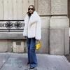 Winter Coats for Women Big Collar Fluffy Faux Fur Coat Women Plush Jacket Vintage Loose Short Female Outerwears