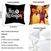 H-Hello Neighbor 2 Kissenbezug Stoff Weiche Heimtextilien, Kissenbezug, Kissenbezug, Sofakissen, Heimdekoration