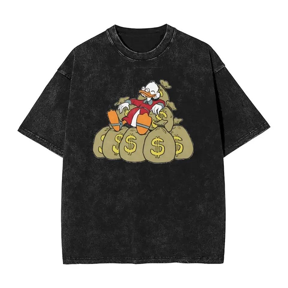 Ducktales Cotton TShirt Scrooge Mcduck Money Bags Unisex Tee XL