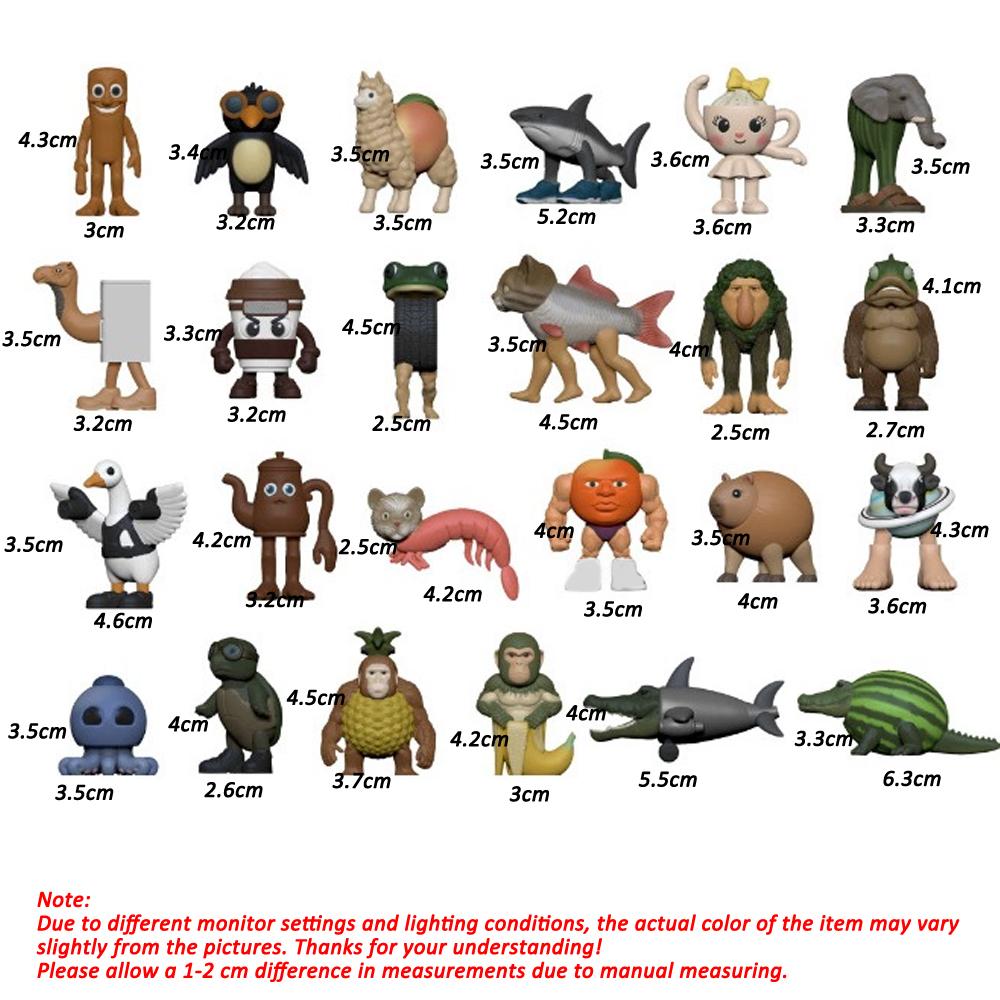 Non-Toxic 8/24Pcs Mini Model Toy Italian Brainrot Tung Tung Sahur Figures Doll Tralalero Tralala Bombardino Crocodilo Shimpanzini Gift