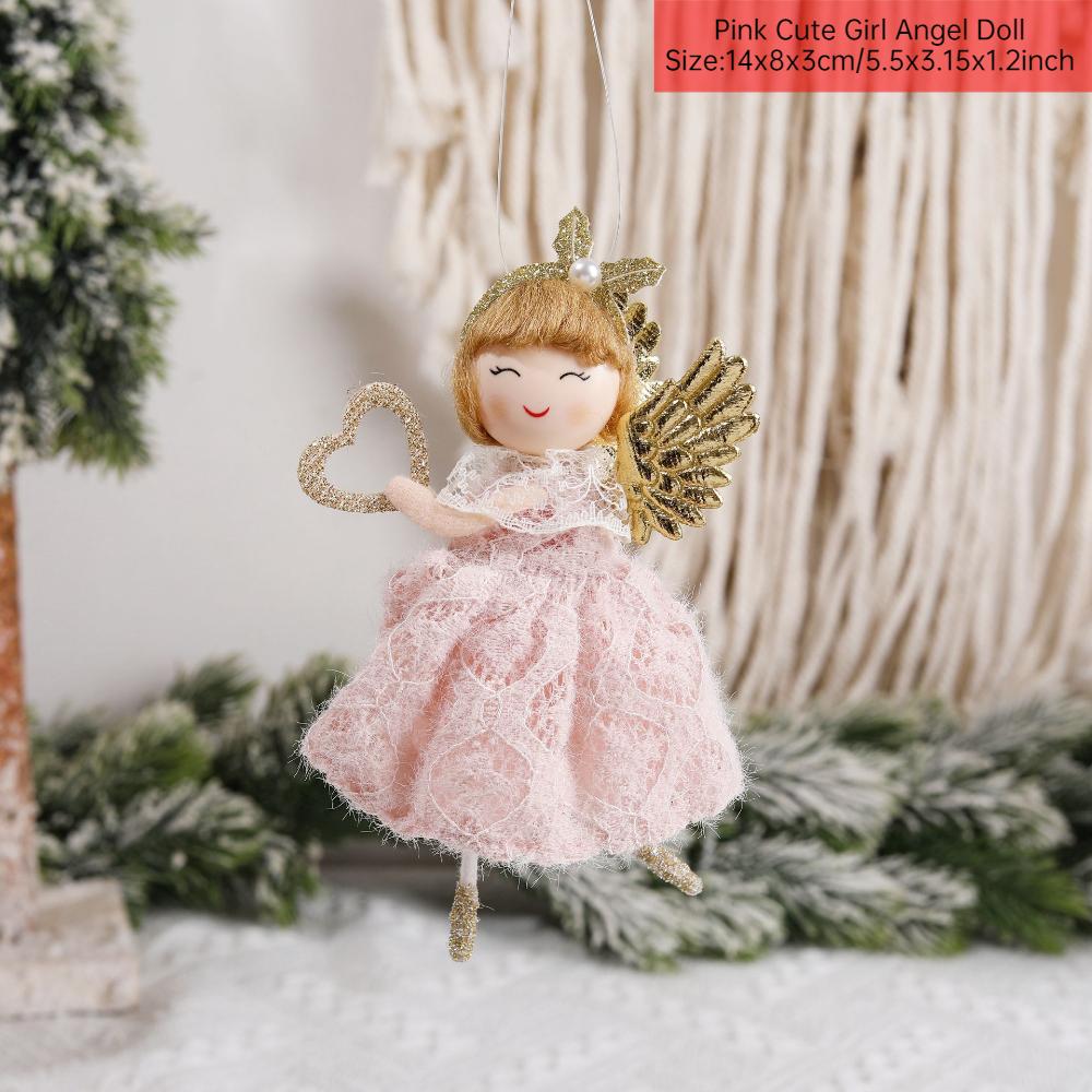 Angel Doll Merry Christmas Ornaments Christmas Decorations for Home Noel Natal Tree Decor Navidad Xmas 2025 New Year 2025 Gifts