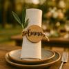 Personalized Wooden Name Tag Napkin Ring Special Wedding Place Card Boho Table Decor Place Setting Name Tag Gift Bridal Shower