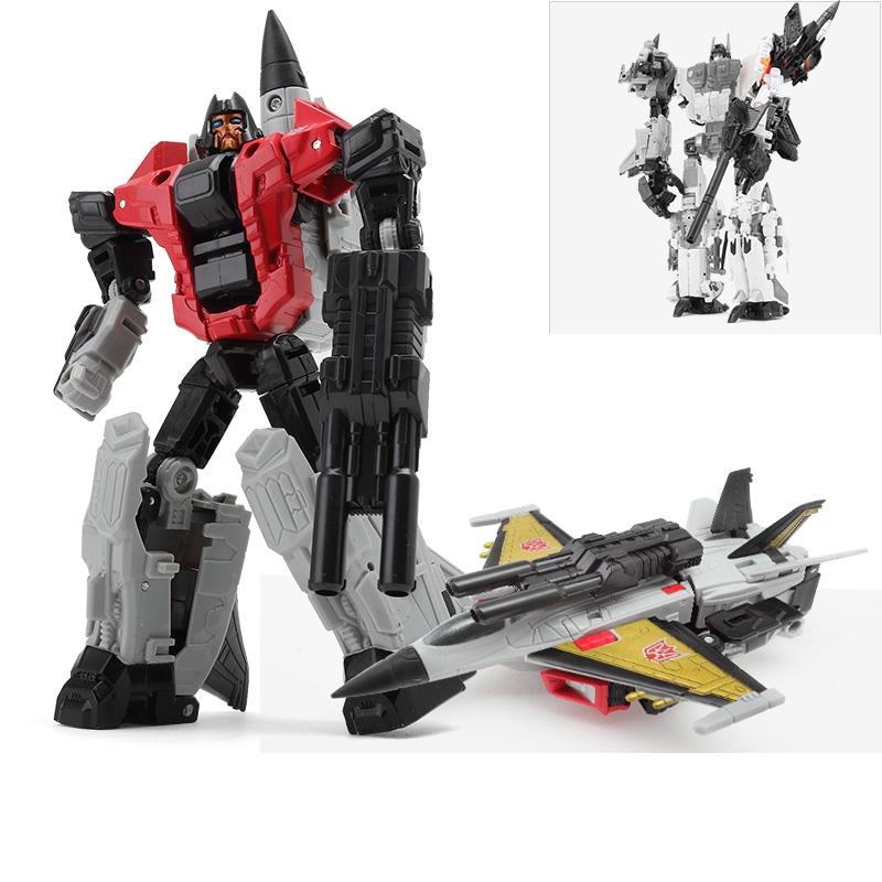 Haizhixing 5 in 1 Neues Transformationsroboter-Spielzeug G1 Anime Coole Actionfigur Flugzeugmodell Kinder Jungen Geschenk Auf Lager C103