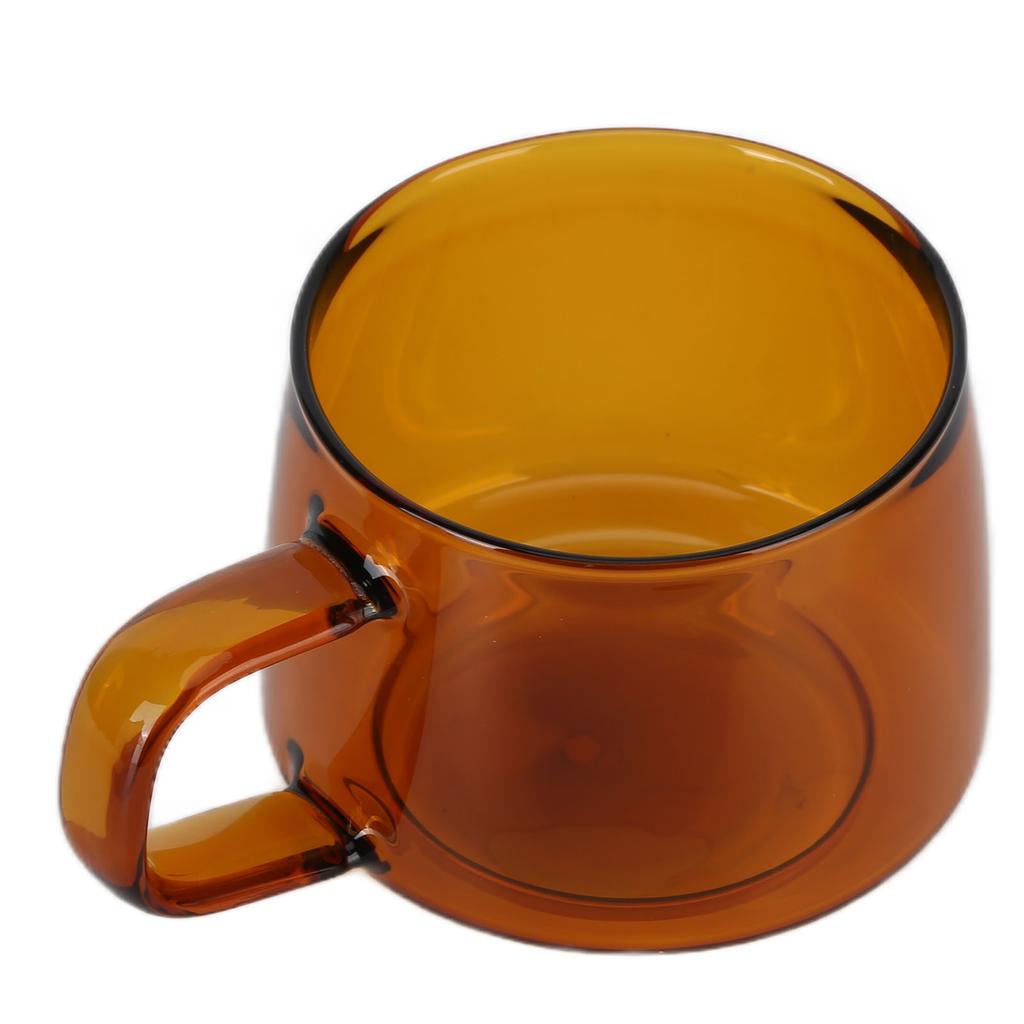 Transparent Coffee Cup 250ML Borosilicate Cup Glass Tea Water Milk Mug with HandleSuccinite
