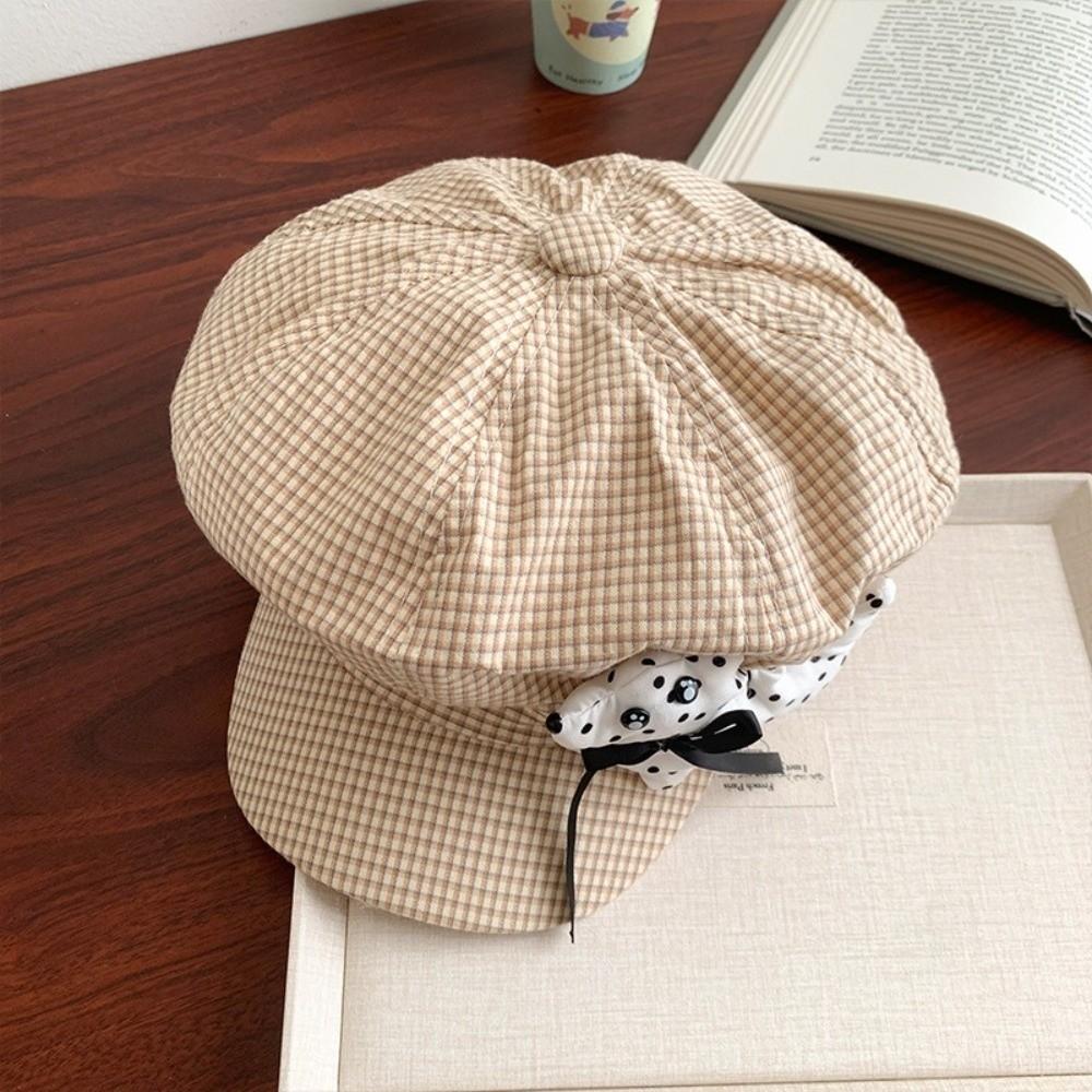 Korean Octagonal Caps Cute Puppy Painter Hat Fashion Cloud Berets  Women