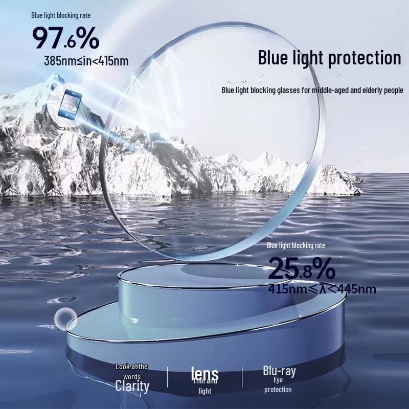 HD Anti-Blue Light Auto-Adjusting Zoom Reading Glasses - Black Tech Design