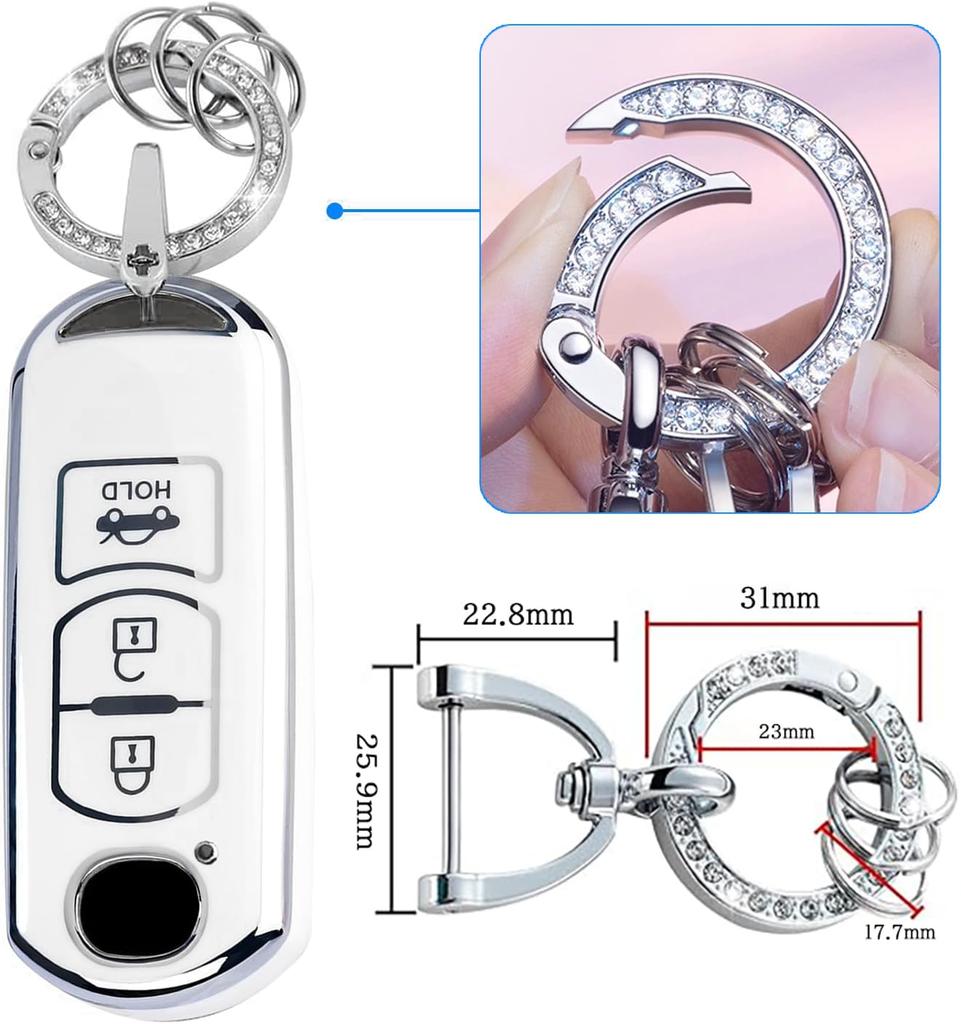 [yoshinari] MAZDA Dedicated Mazda Key Case Cx5 Cx3 Cx8 Axela Atenza Demio Advanced Key