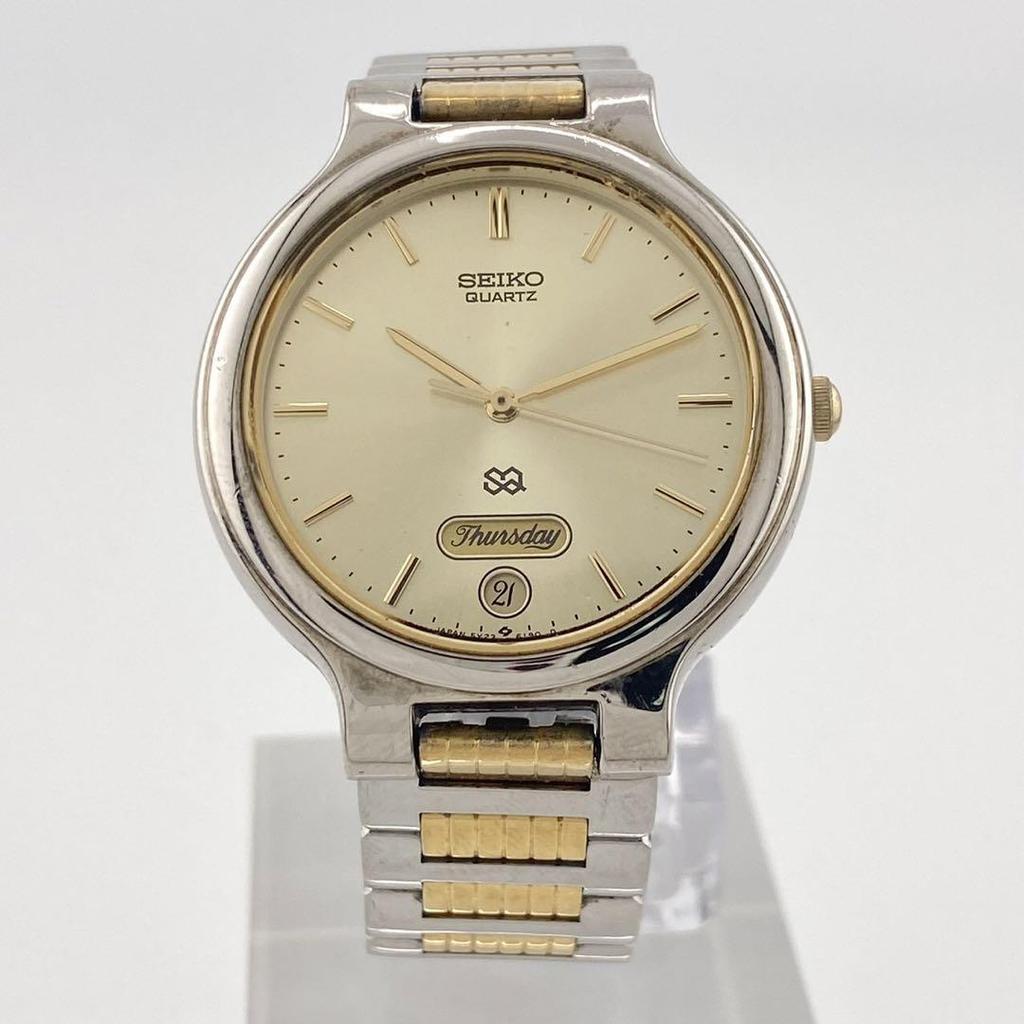 [USED] Working SEIKO Quartz Wristwatch 5Y23-6100