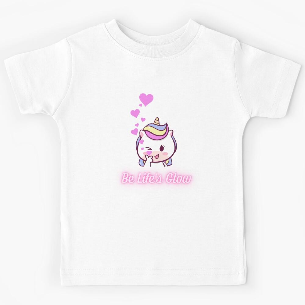 Unicorn Love Finger Heart Kids T-Shirt 140