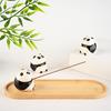 Ceramic Panda Incense Holder - Chinese Style Indoor Burner for Tea Ceremony and Home Decor