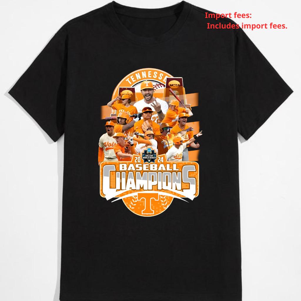 Tennessee Baseball Champions 2024 College World Series Unisex T-Shirt S-5XL
