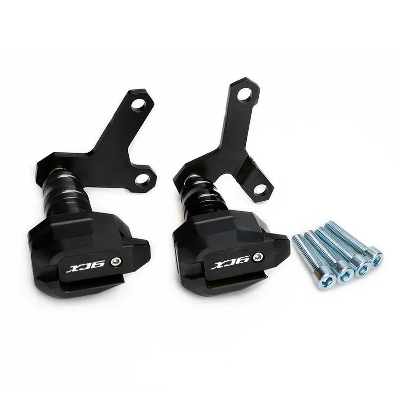 Moto Parts Crash Pads For Yamaha XJ6 Diversion XJ6N Frame Sliders Motorcycle Accessories Engine Guard Protector XJ 6 6N Anti чёрный