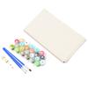 DIY Canvas Oil Painting Paint by Numbers Frameless Painting Kit Drawing Paintwork with 3 Paintbrushes and Pigment for Kids & Adults 40*50cm